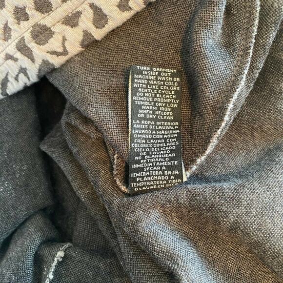 Sharagano Womens Safari Textured Knit Belted Sheath Dress Dark Charcoal 10 - Picture 7 of 7